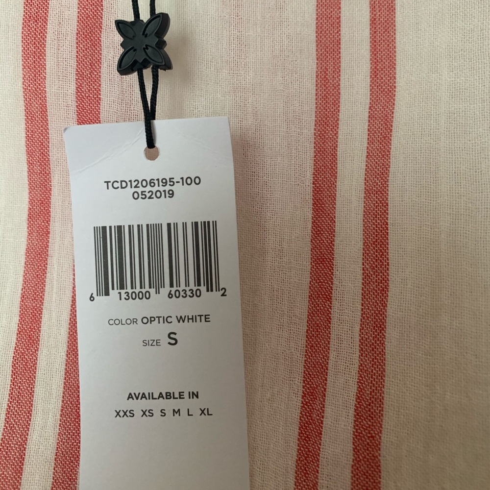 BCBGeneration Ruffle Sleeve Striped Top - Picture 8 of 9